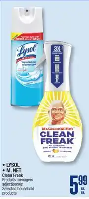 Jean Coutu LYSOL, M. NET Clean Freak Selected household products offer