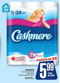 Jean Coutu CASHMERE Selected bathroom tissue offer