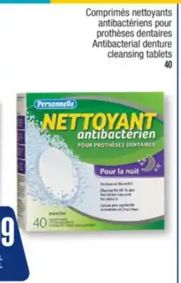Jean Coutu PERSONNELLE Antibacterial denture cleansing tablets offer