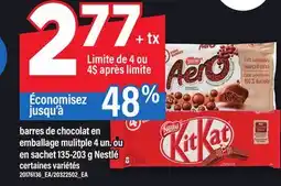 Maxi BARRES DE CHOCOLAT EN EMBALLAGE MULITPLE 4 UN. OU EN SACHET 135-203 G NESTLÉ offer