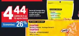 Maxi BARRES DE FROMAGE 400 G OU RÂPÉ 320 G SANS NOM offer