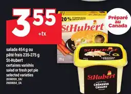 Maxi SALADE 454 G OU PÂTÉ FRAIS 235-275 G ST-HUBERT | SALAD OR FRESH POT PIE offer