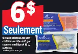Maxi FILETS DE POISSON SEAQUEST 400 G OU SAUMON FUMÉ NANUK 85 G offer