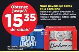 Maxi Budweiser/Bud Light offer