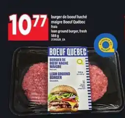 Maxi burger de boeuf haché maigre Boeuf Québec frais offer