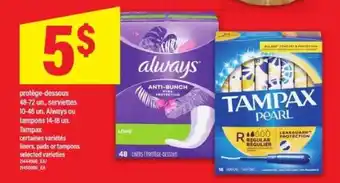 Maxi Always ou Tampax offer