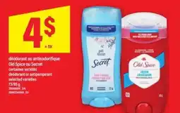 Maxi Old Spice ou Secret offer