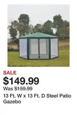 Wayfair 13 Ft. W x 13 Ft. D Steel Patio Gazebo offer