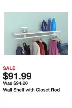 Wayfair Wall Shelf with Closet Rod offer
