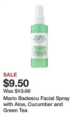 Sephora Mario Badescu Facial Spray with Aloe, Cucumber and Green Tea offer