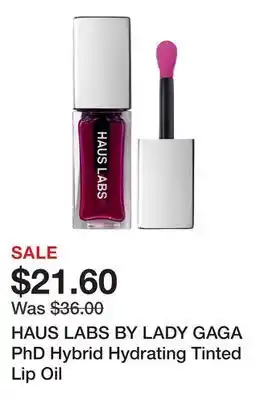 Sephora HAUS LABS BY LADY GAGA PhD Hybrid Hydrating Tinted Lip Oil offer