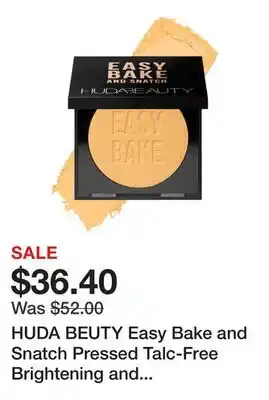 Sephora HUDA BEUTY Easy Bake and Snatch Pressed Talc-Free Brightening and Setting Powder offer