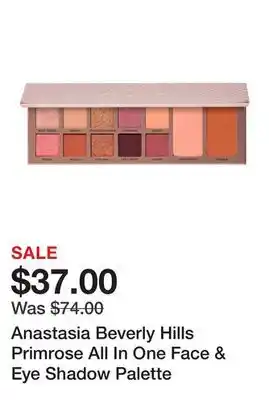 Sephora Anastasia Beverly Hills Primrose All In One Face & Eye Shadow Palette offer