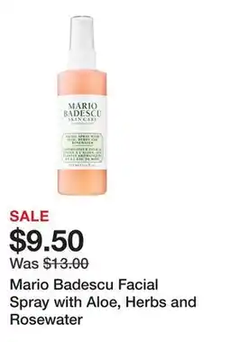 Sephora Mario Badescu Facial Spray with Aloe, Herbs and Rosewater offer