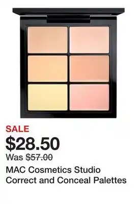 Sephora MAC Cosmetics Studio Correct and Conceal Palettes offer