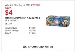 Costco Nestle Drumstick Favourites offer