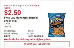 Costco Frito-Lay Munchies Original snacks offer