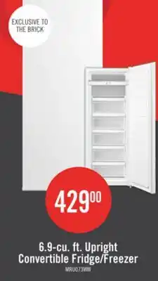 The Brick Midea 6.9 Cu. Ft. Convertible Upright Refrigerator-Freezer - MRU07B3AWW offer