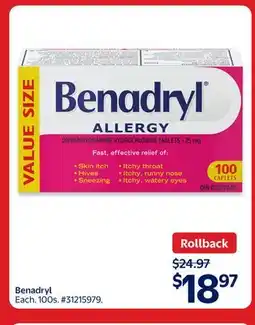 Walmart Benadryl offer
