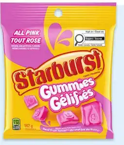 Walmart STARBURST All Pink Fruit Gummies offer