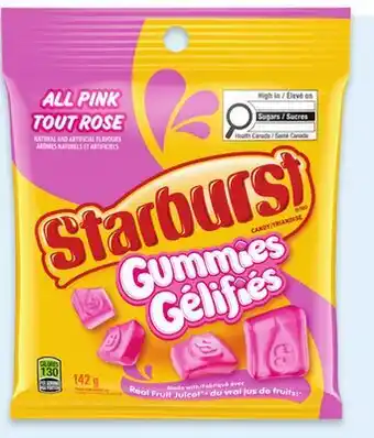 Walmart STARBURST All Pink Fruit Gummies offer