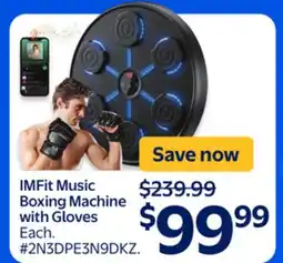 Walmart IMFit Music Boxing Machine with Gloves offer