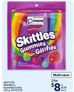 Walmart SKITTLES Wild Berry Gummies offer