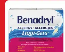 Walmart Benadryl Liqui-Gels 40s offer