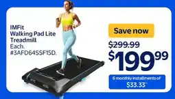 Walmart IMFit Walking Pad Lite Treadmill offer