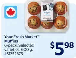 Walmart Your Fresh Market Muffins offer