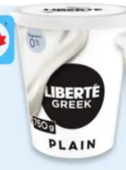 Walmart Liberté Greek 650 g - 750 g Yogurt Tubs offer