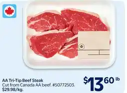 Walmart AA Tri-Tip Beef Steak offer