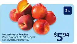 Walmart Nectarines or Peaches offer
