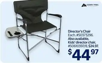 Walmart Director's Chair offer