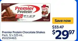 Walmart Premier Protein Chocolate Shakes offer