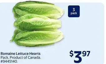 Walmart Romaine Lettuce Heart offer
