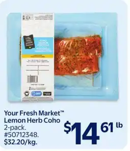 Walmart Your Fresh Market Lemon Herb Coho offer