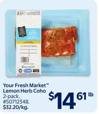 Walmart Your Fresh Market Lemon Herb Coho offer