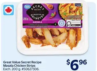 Walmart Great Value Secret Recipe Masala Chicken Strips offer