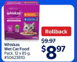 Walmart Whiskas Wet Cat Food offer