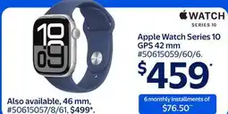 Walmart Apple Watch Series 10 GPS 42 mm offer