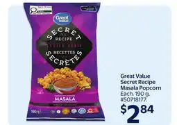 Walmart Great Value Secret Recipe Masala Popcorn offer