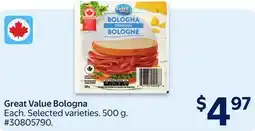 Walmart Great Value Bologna offer