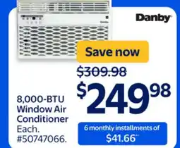 Walmart Danby 8,000-BTU Window Air Conditioner offer