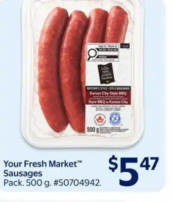 Walmart Your Fresh Market Sausages offer