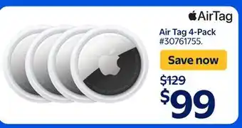Walmart Air Tag 4-Pack offer