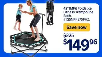 Walmart 42 IMFit Foldable Fitness Trampoline offer