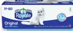 Walmart Royale 2-Ply Bathroom Tissue 30-Pack offer
