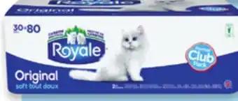 Walmart Royale 2-Ply Bathroom Tissue 30-Pack offer