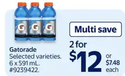 Walmart Gatorade offer